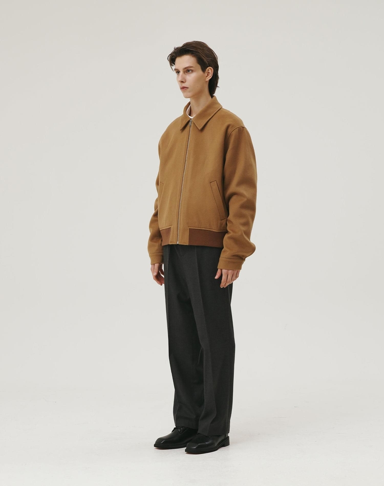 WOOL BLOUSON CAMEL