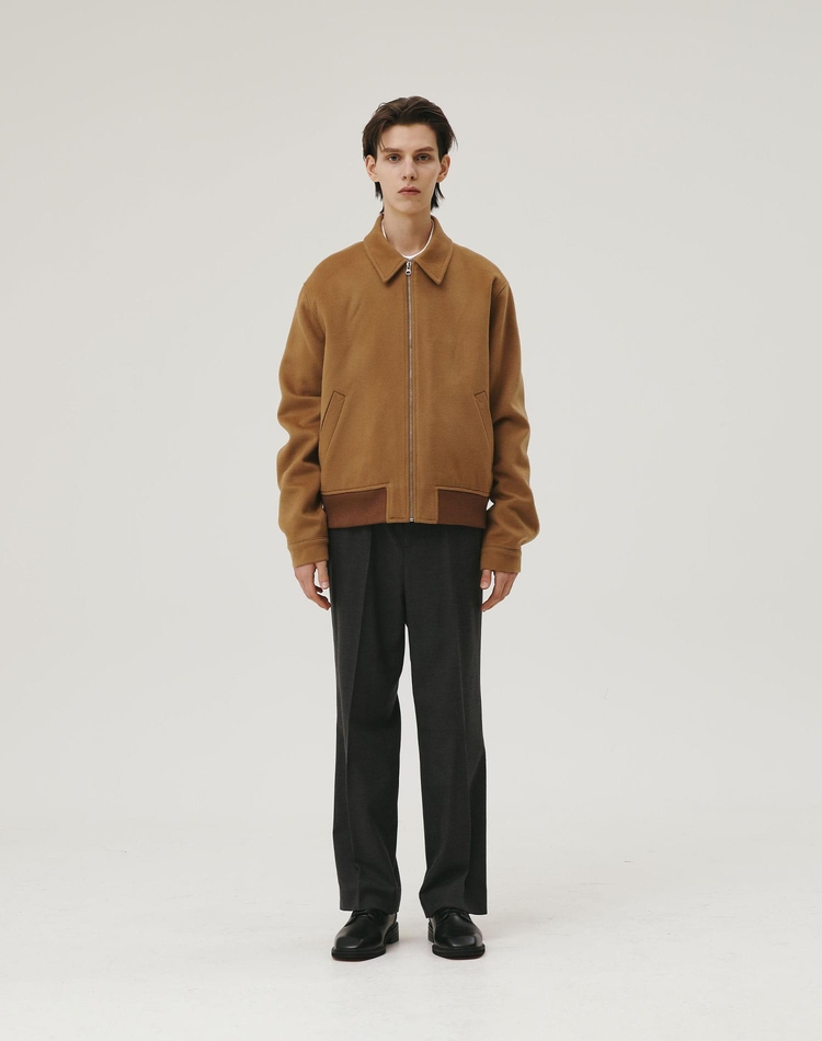 WOOL BLOUSON CAMEL