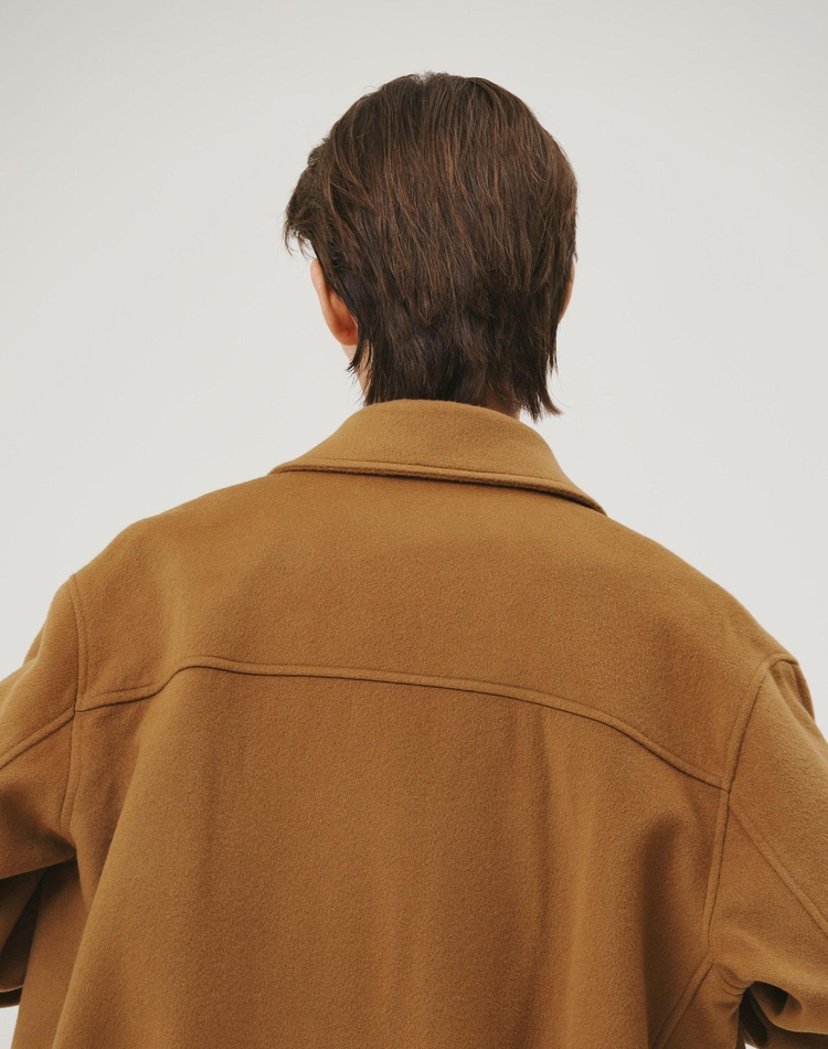 WOOL BLOUSON CAMEL