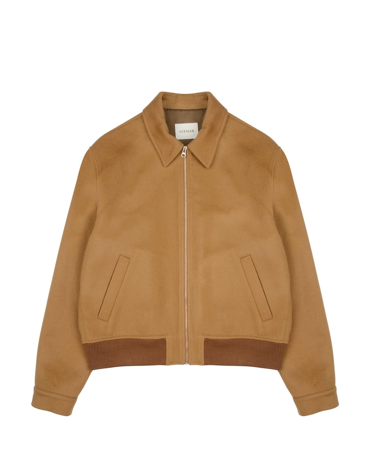 WOOL BLOUSON CAMEL