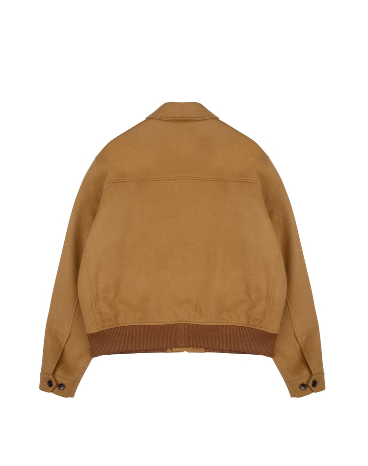 WOOL BLOUSON CAMEL