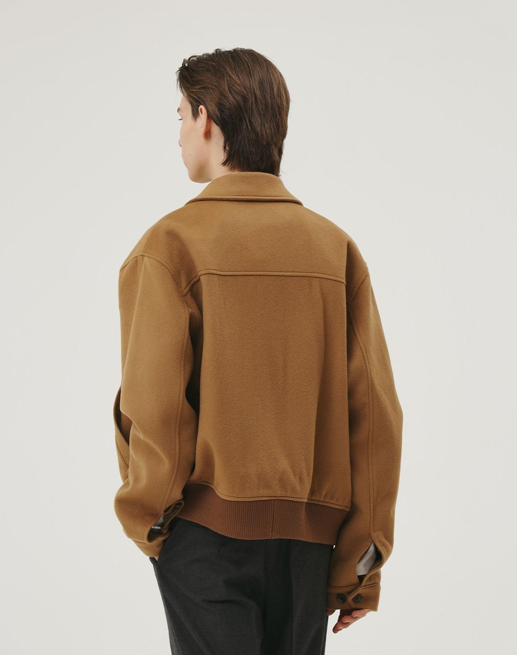 WOOL BLOUSON CAMEL