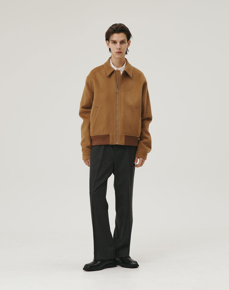 WOOL BLOUSON CAMEL