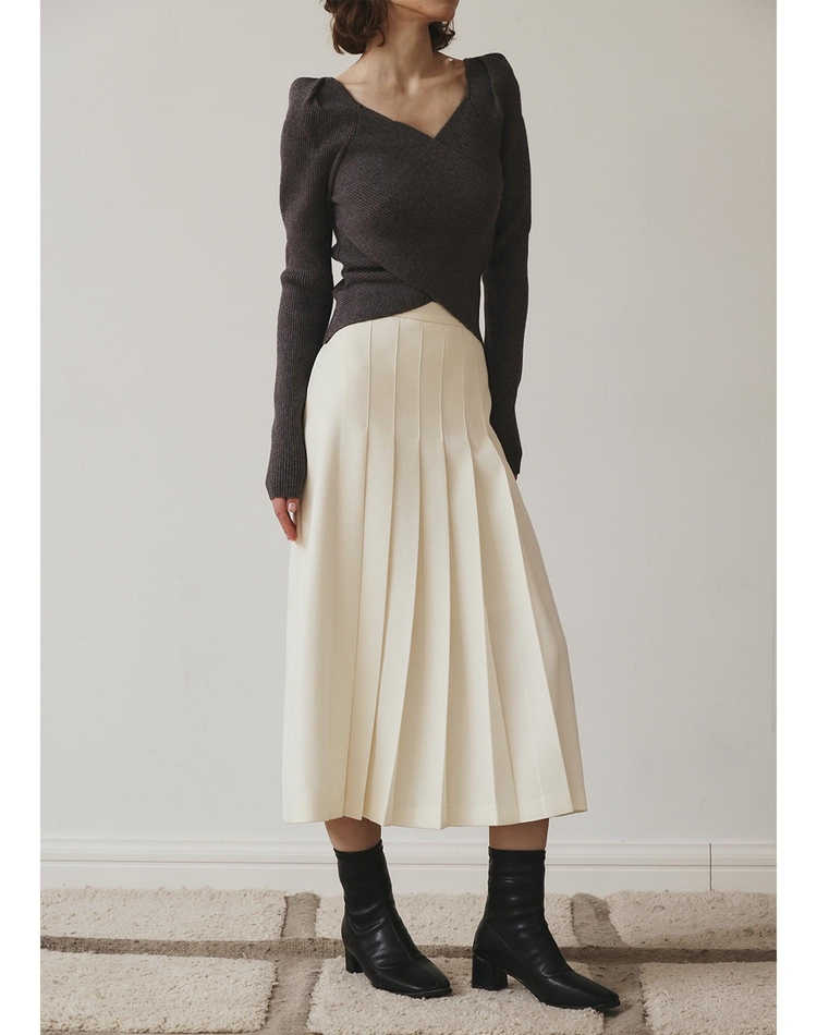 TAILOR LONG SKIRT IVORY