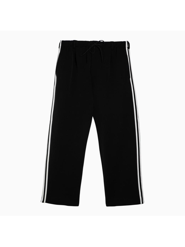 와이쓰리 SS24 adidas Y-3 Black and white track trousers with logo IZ3120NY