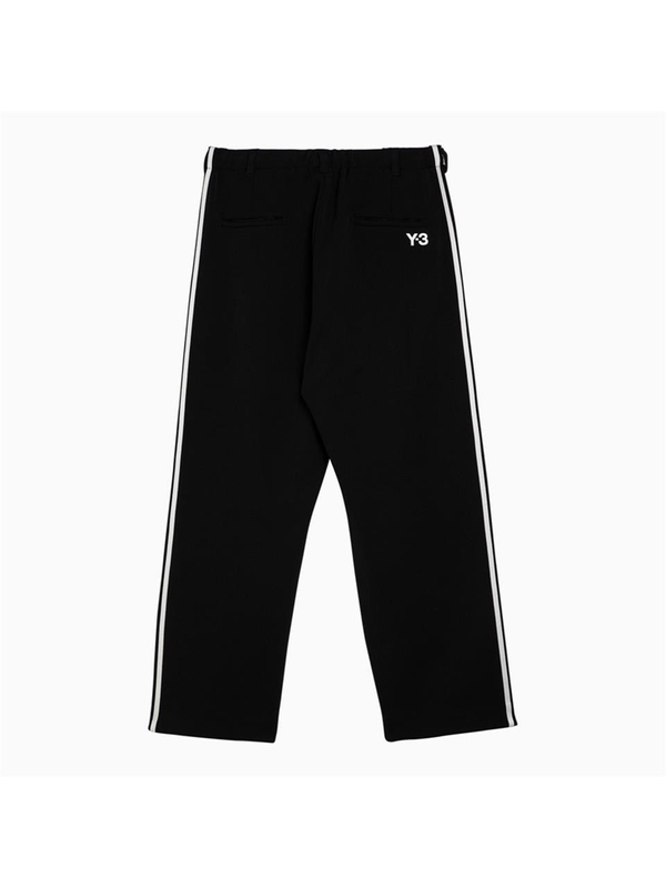 와이쓰리 SS24 adidas Y-3 Black and white track trousers with logo IZ3120NY