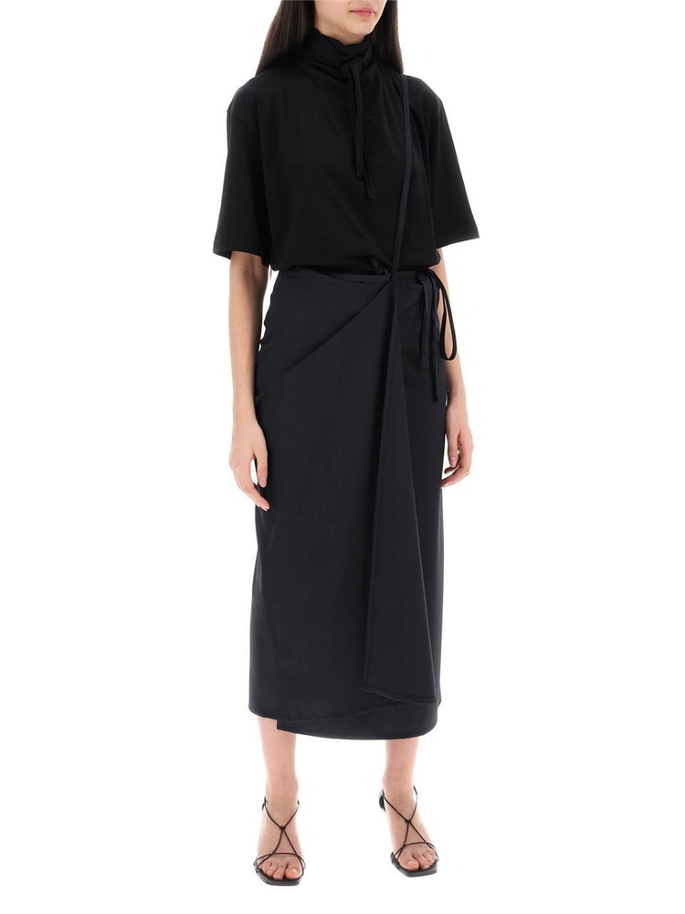 르메르 SS24 wool wrap skirt with pockets SK1028 LF1210