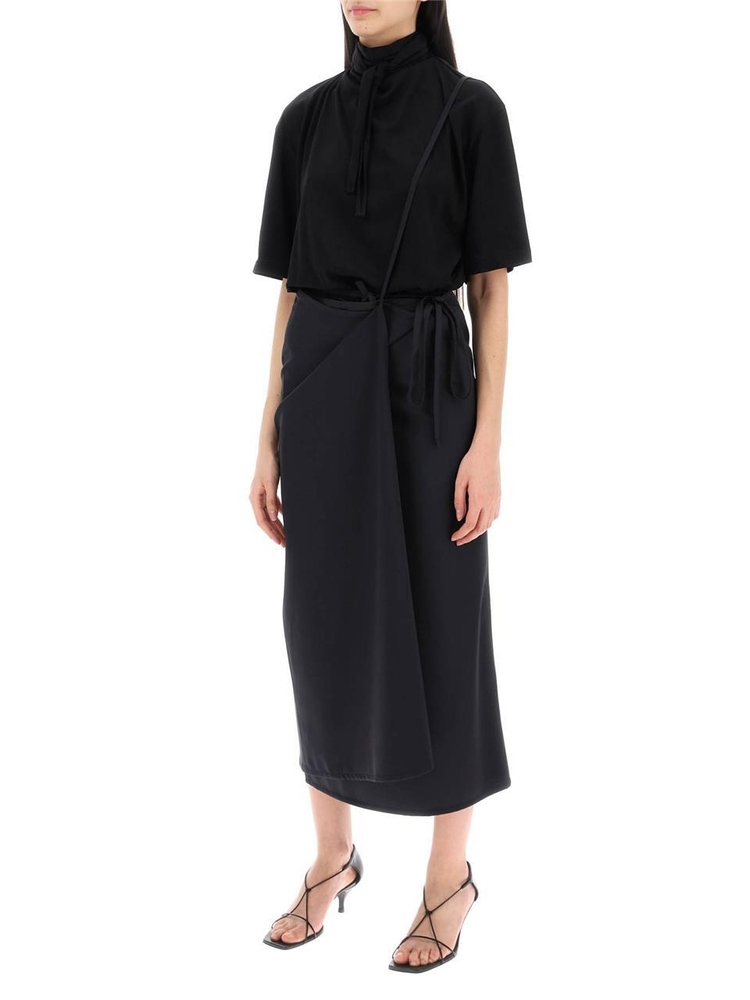 르메르 SS24 wool wrap skirt with pockets SK1028 LF1210