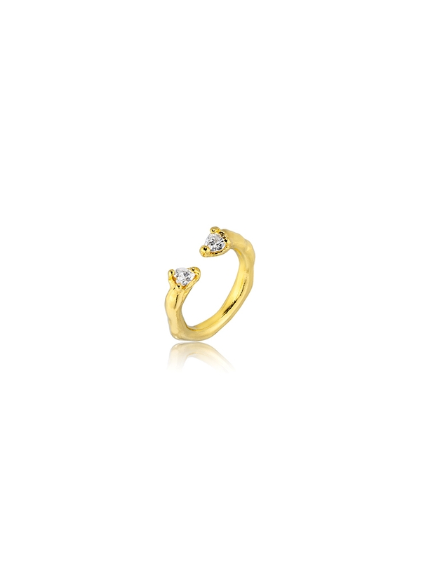 LOVE RING(white)(silver925&18k gold plated)