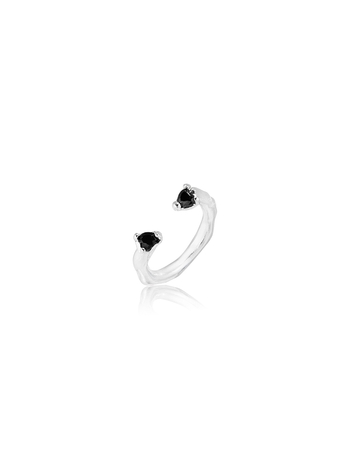 LOVE RING(black)(silver925)