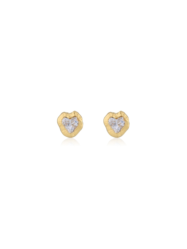 UGLY LOVE EARRING(white)(silver925&18k gold plated)