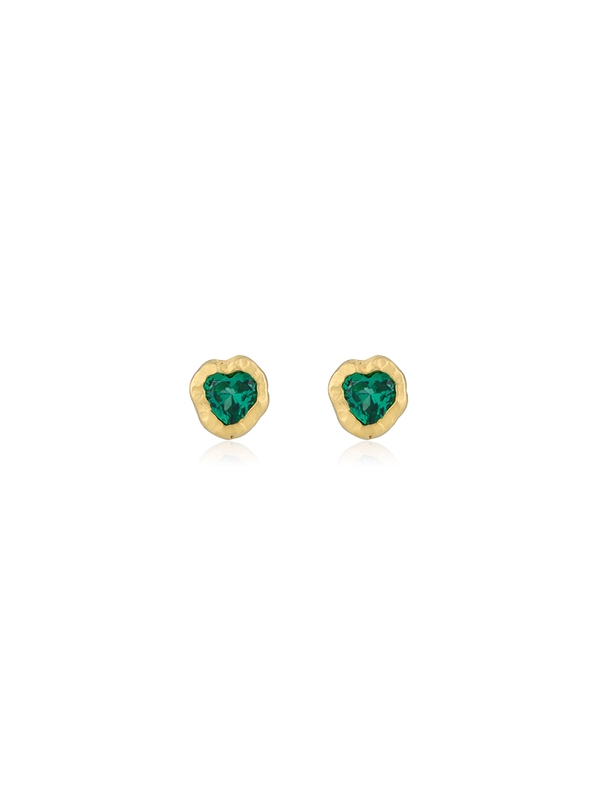 UGLY LOVE EARRING(green)(silver925&18k gold plated)