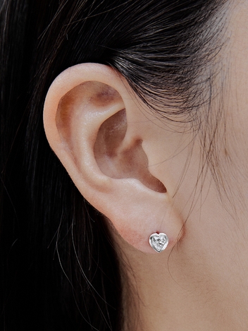 PURE LOVE EARRING(white)(silver925)