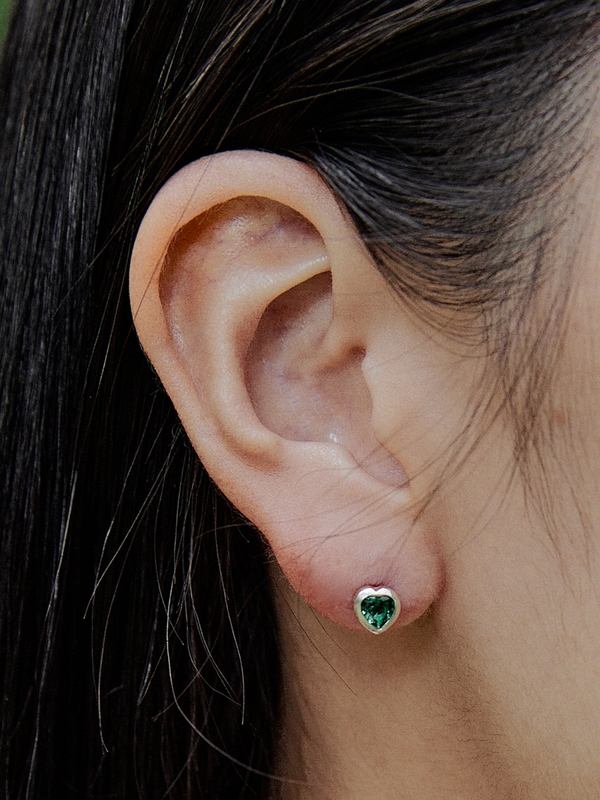 PURE LOVE EARRING(green)(silver925)