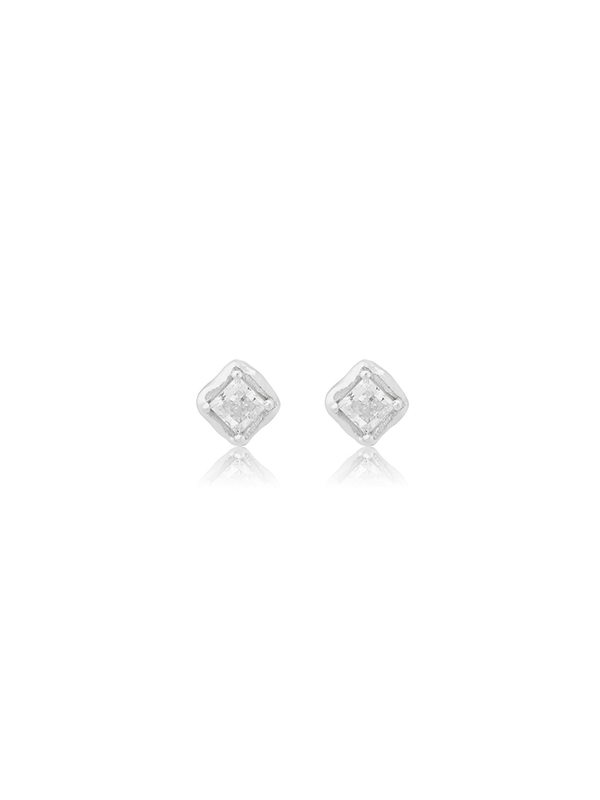 ICE EARRING(white)(silver925)