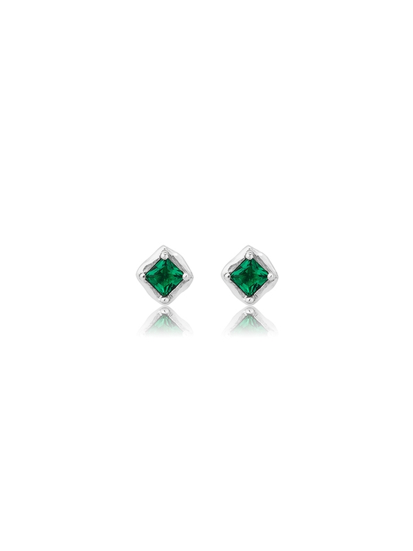 ICE EARRING(green)(silver925)