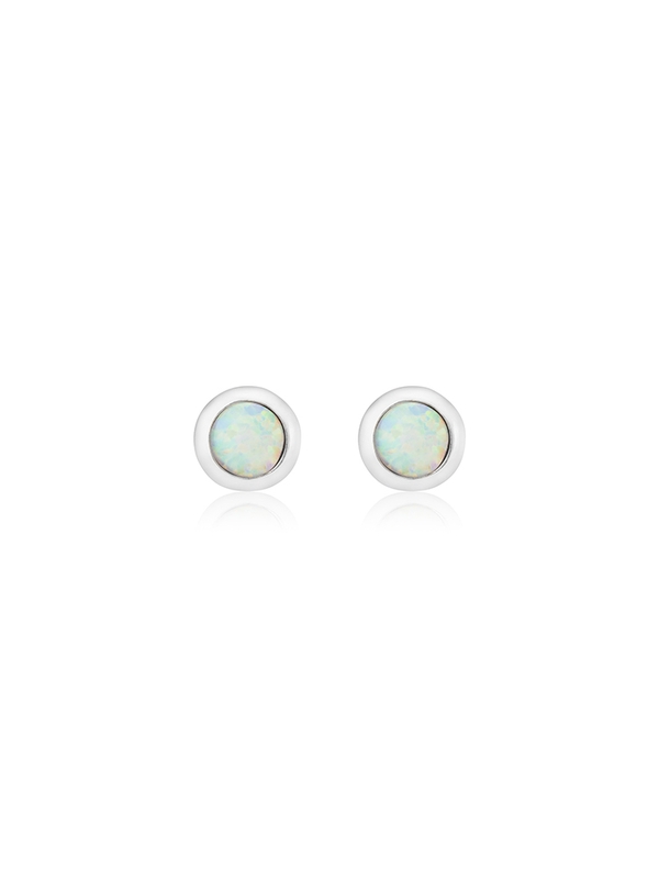 MONO EARRING(opal)(silver925)