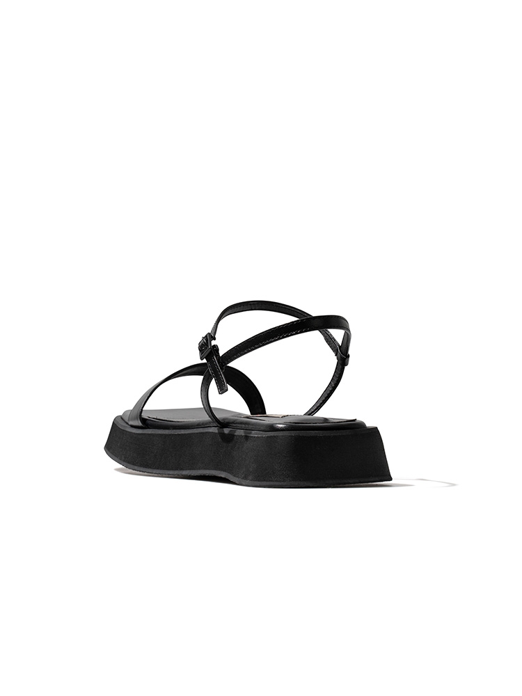 Black 410C  comfy sandals_3cm