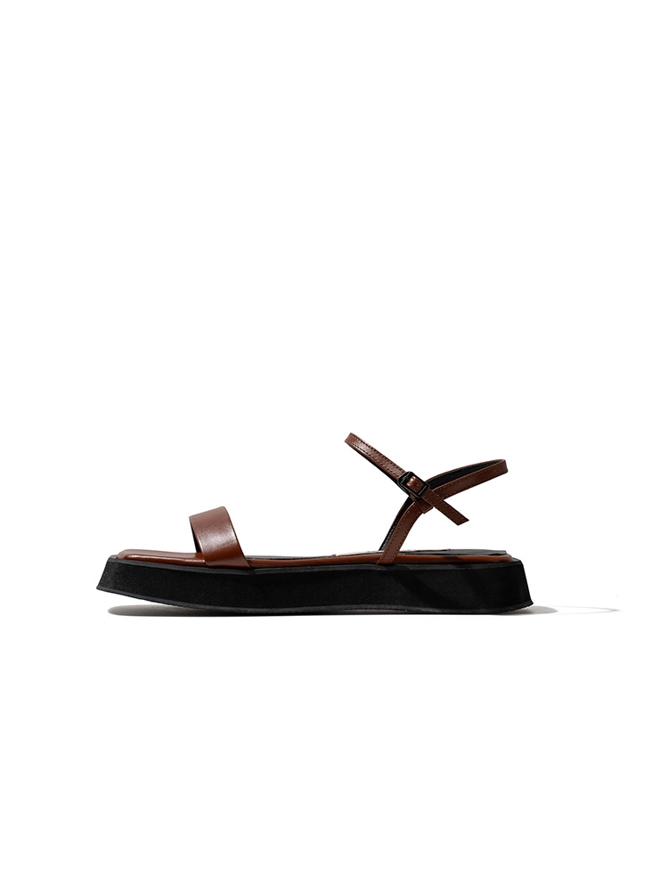 Brown 410C  comfy sandals_3cm