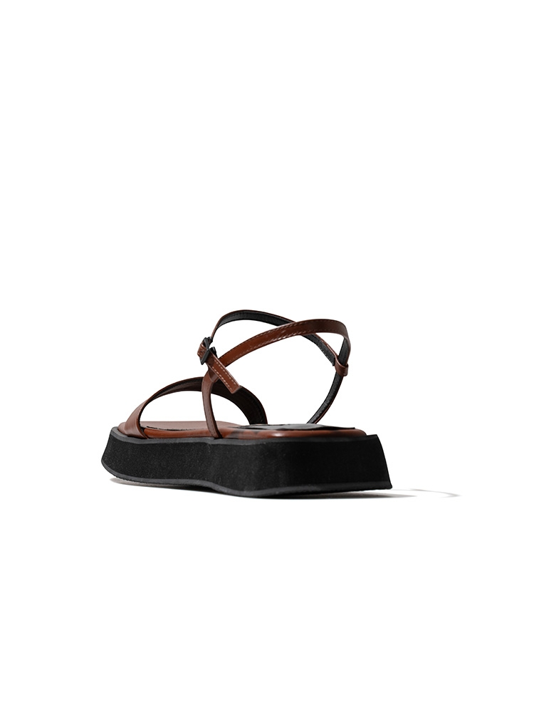 Brown 410C  comfy sandals_3cm