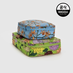 BAGGU 바쿠 라지 패킹 큐브 2SET 가든 플라워