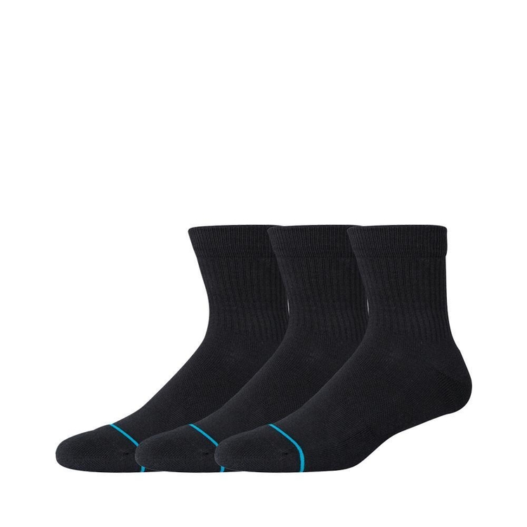 ICON QUARTER 3 PACK A356A21IQP-BLK