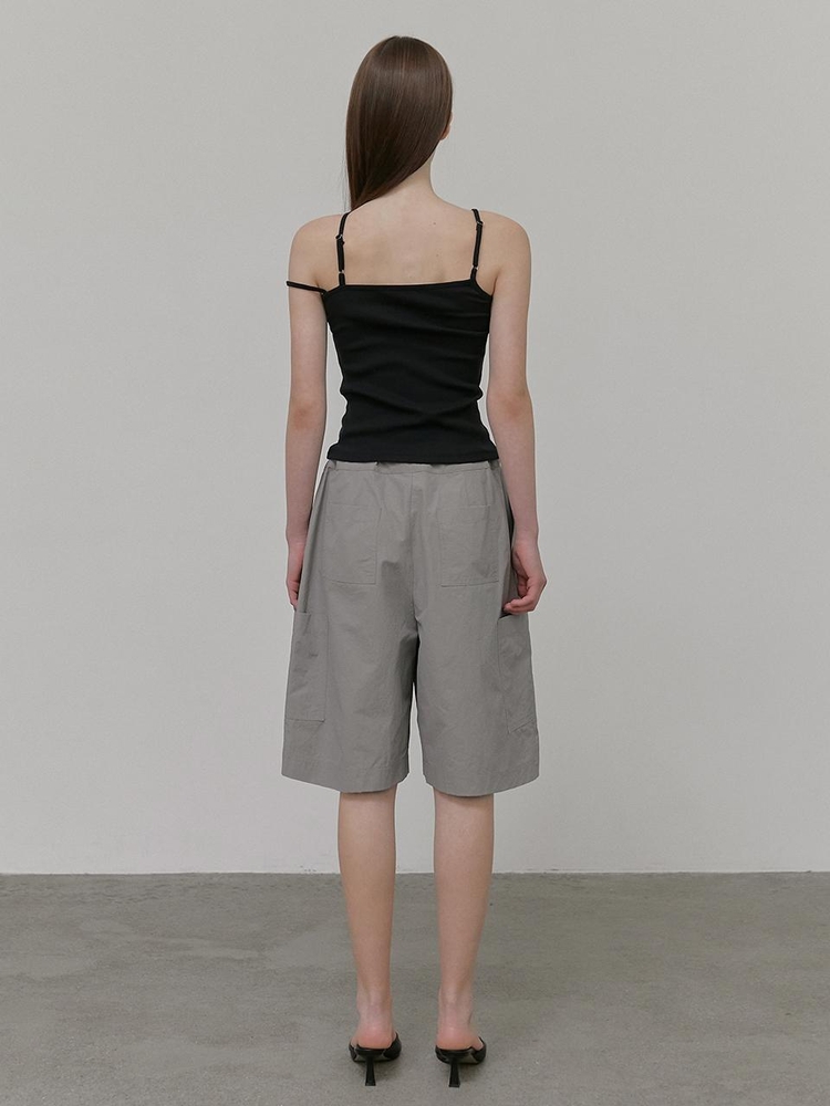 Midi Pocket Pants, Grey