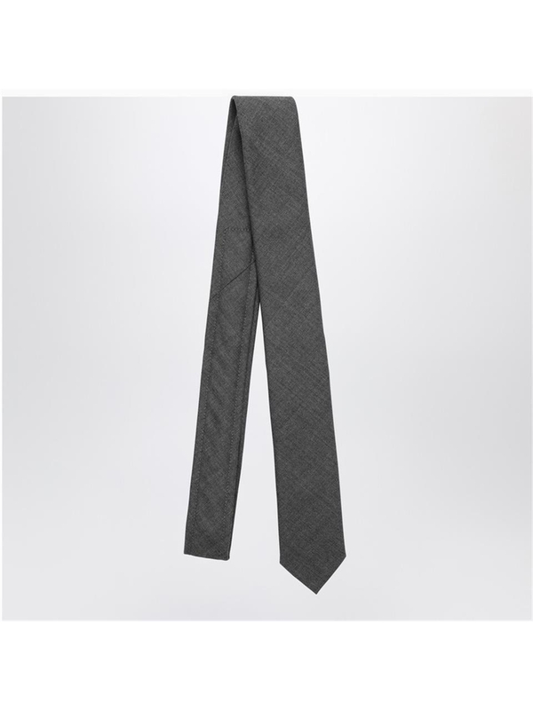 톰 브라운 FW24 Thom Browne Grey wool tie MNL001A00626