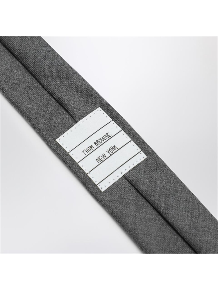 톰 브라운 FW24 Thom Browne Grey wool tie MNL001A00626