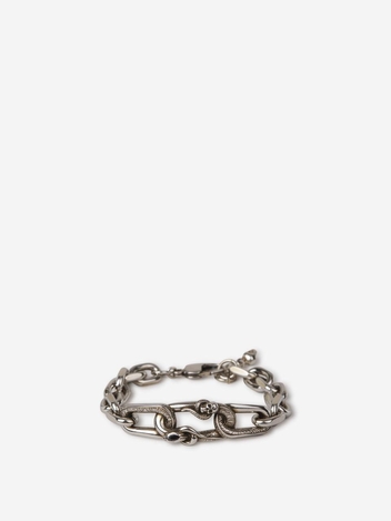 알렉산더 맥퀸 FW24 Snake Skull Bracelet 794963 J160YJ160Y