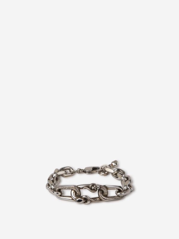 알렉산더 맥퀸 FW24 Snake Skull Bracelet 794963 J160YJ160Y