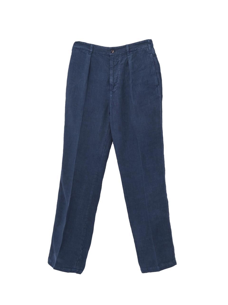 드레익스 LINEN GAMES TROUSER NAVY