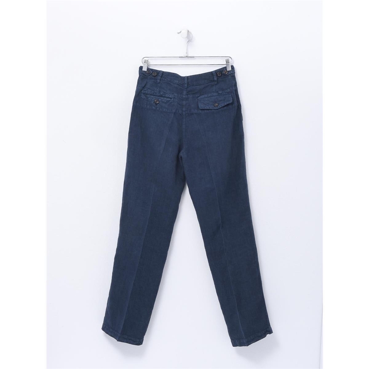 드레익스 LINEN GAMES TROUSER NAVY