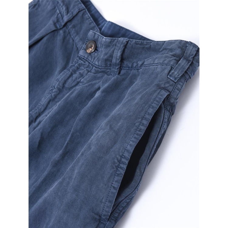 드레익스 LINEN GAMES TROUSER NAVY