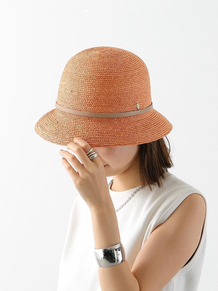 헬렌카민스키 베사 6 라피아 모자 OrangeSelenite/Sand HAT50172 Helen Kaminski Besa 6