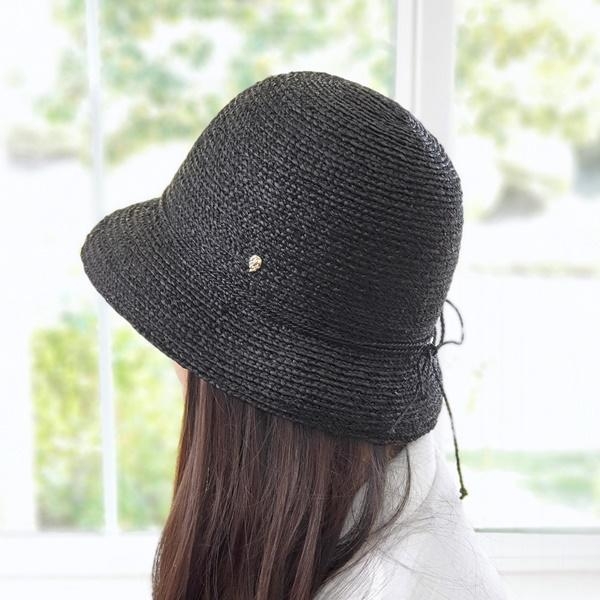 헬렌카민스키 발랑스 6 Charcoal HAT51497 라피아 모자 Helen Kaminski Valence 6 cloche