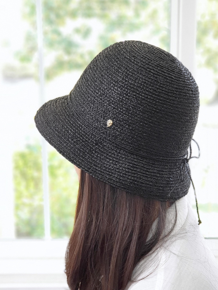 헬렌카민스키 발랑스 6 Charcoal HAT51497 라피아 모자 Helen Kaminski Valence 6 cloche