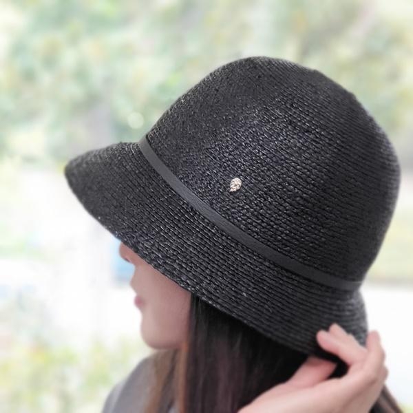 헬렌카민스키 베사 6 라피아 모자 Charcoal/Black HAT50172 Helen Kaminski Besa 6