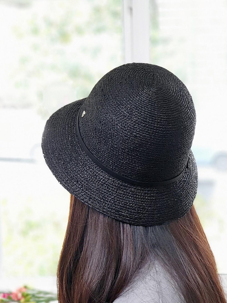 헬렌카민스키 베사 6 라피아 모자 Charcoal/Black HAT50172 Helen Kaminski Besa 6