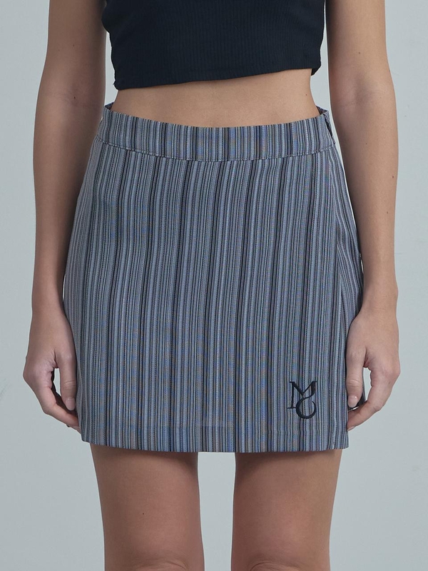 MO Stripe wrap Shorts - Black