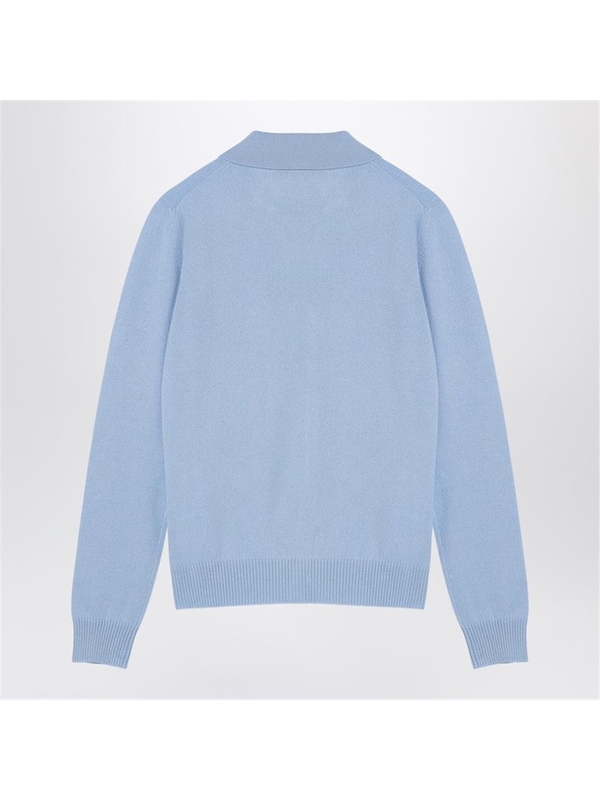 미우미우 FW24 Miu Miu Sky-blue cashmere cardigan MMF890OOO13S1