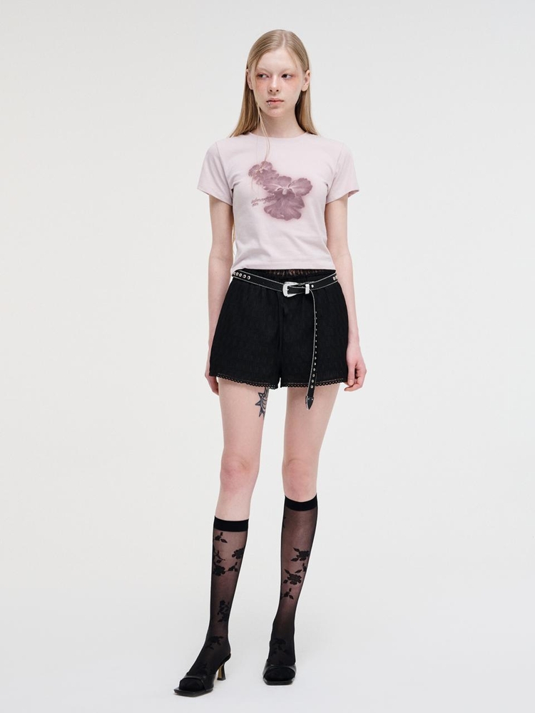 Coral Graphic T-Shirt, Dust Pink