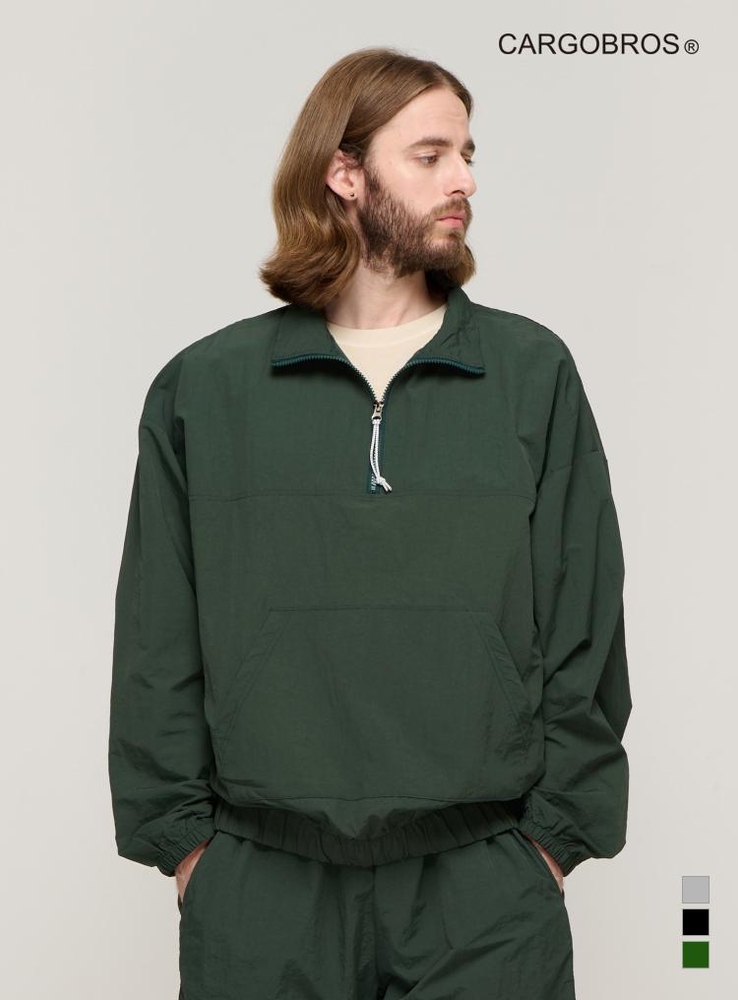 CB TASLAN HYBRID ANORAK (GREEN)