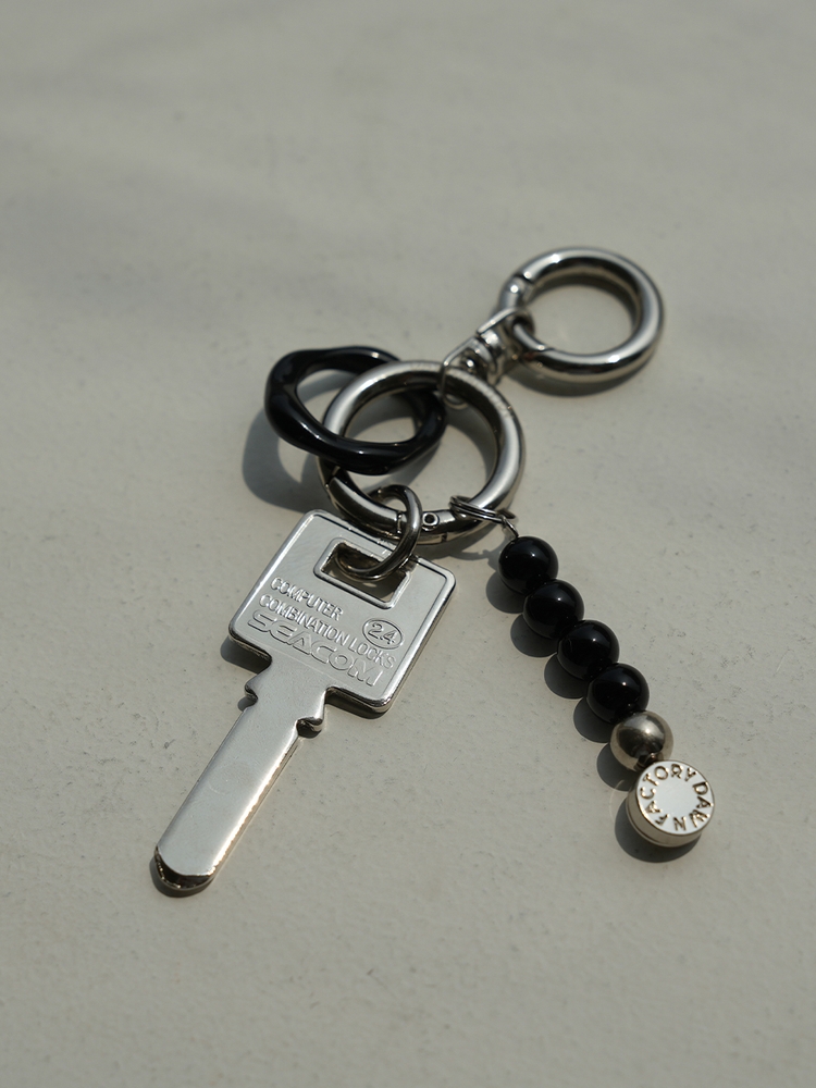 RING KEYRING BLACK 반지키링 블랙 