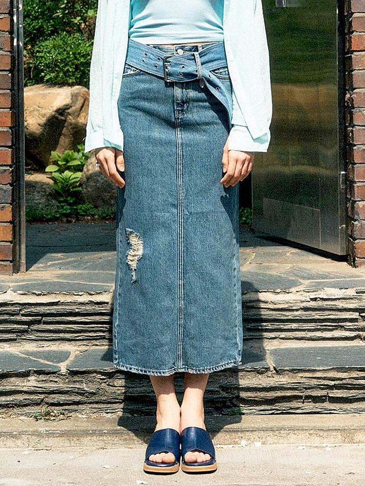 Y2K Long Skirt