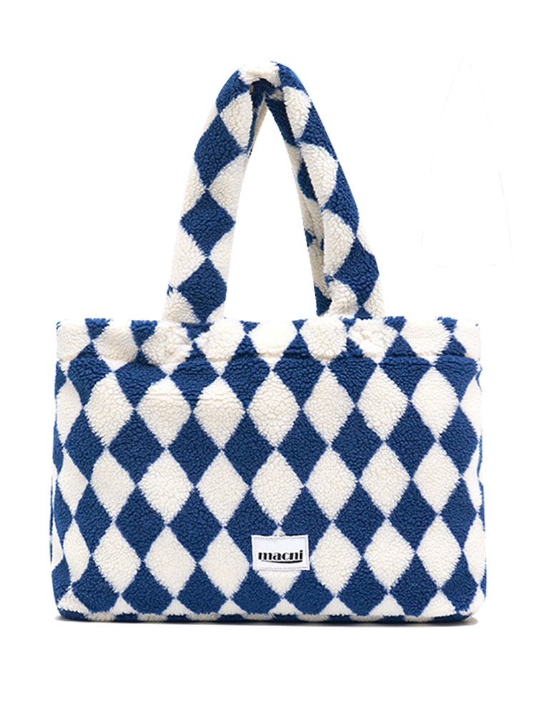 HARLEY QUINN CHECKER SHOULDER BAG_NAVY