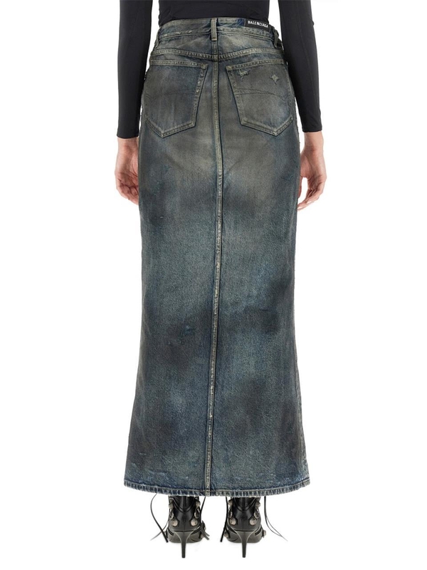 발렌시아가 FW23 MAXI SKIRT 744975_TNW014974