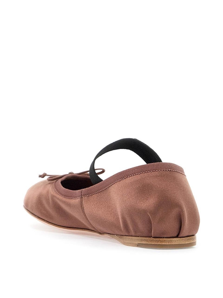 미우미우 FW24 satin ballet flats 5F794D QU6