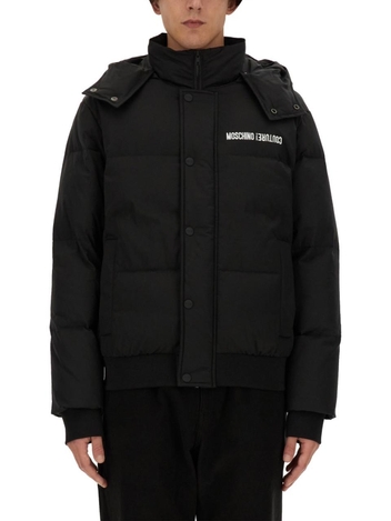 모스키노 FW24 DOWN JACKET WITH LOGO 06267017_1555