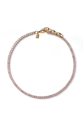 [해외배송] 24SS 크리스탈 헤이즈 주얼리 SERENA NECKLACE BUBBLEGUM PINK